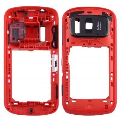 Lcd Frame Middle Chassis For Nokia 808 Pureview Red By - Maxbhi Com