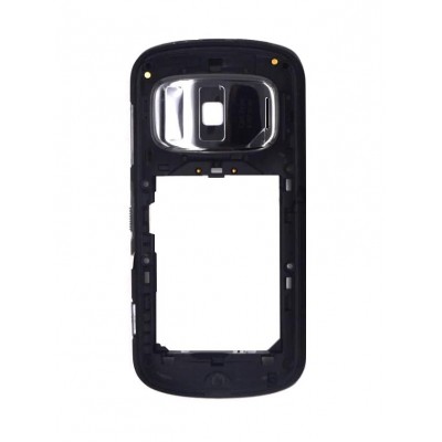 Lcd Frame Middle Chassis For Nokia 808 Pureview Rm807 Black By - Maxbhi Com