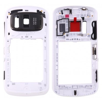 Lcd Frame Middle Chassis For Nokia 808 Pureview White By - Maxbhi Com