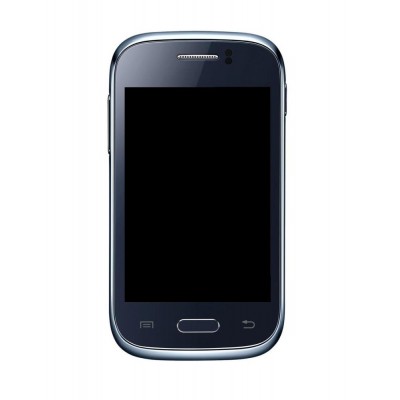 Lcd Frame Middle Chassis For Samsung Galaxy Young Duos S6312 Black By - Maxbhi Com