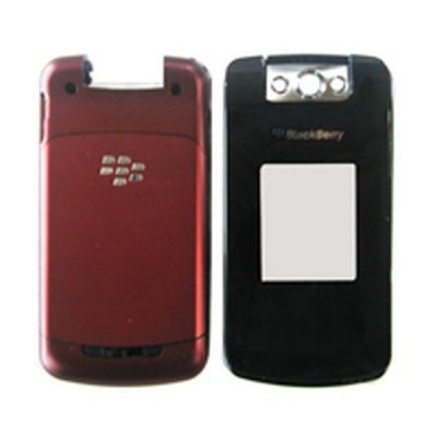 Full Body Housing for BlackBerry Pearl Flip 8220 - Black With Red