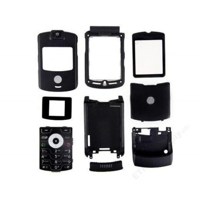Full Body Housing For Motorola Razr V3 Black - Maxbhi Com