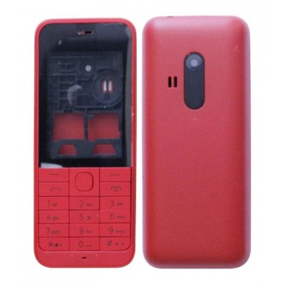 Full Body Housing For Nokia 220 Dual Sim Rm969 Red - Maxbhi.com