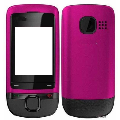 Full Body Housing For Nokia C205 Touch And Type Pink - Maxbhi Com