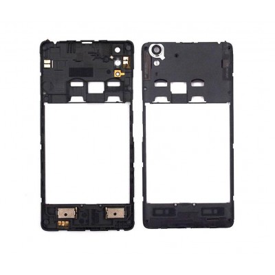 Lcd Frame Middle Chassis For Lenovo A6010 Yellow By - Maxbhi Com