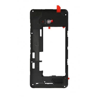 Lcd Frame Middle Chassis For Microsoft Lumia 640 Lte Black By - Maxbhi Com