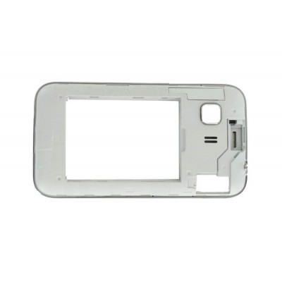 Lcd Frame Middle Chassis For Samsung Galaxy Young 2 Smg130h White By - Maxbhi Com