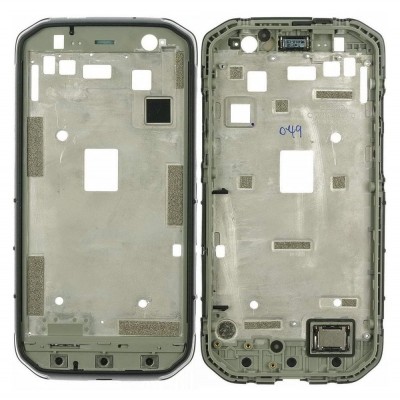 Lcd Frame Middle Chassis For Cat S41 White By - Maxbhi Com