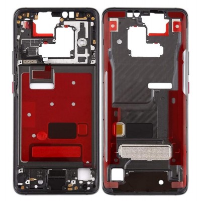Lcd Frame Middle Chassis For Huawei Mate 20 Rs Porsche Design Black By - Maxbhi Com
