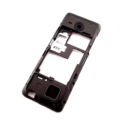 Lcd Frame Middle Chassis For Nokia 206 White By - Maxbhi Com