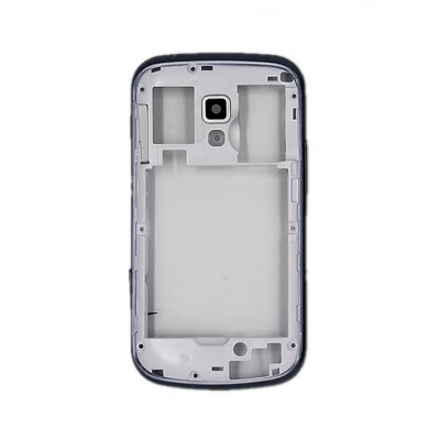 Lcd Frame Middle Chassis For Samsung Galaxy Trend S7560 Black By - Maxbhi Com