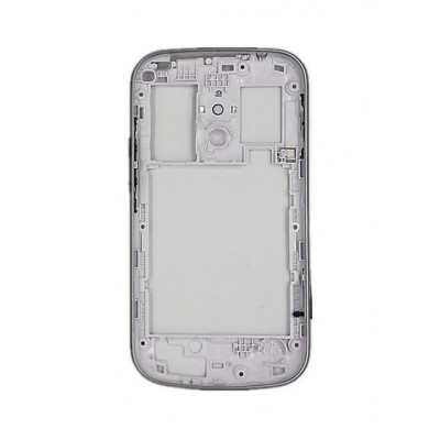 Lcd Frame Middle Chassis For Samsung Galaxy Trend S7560 White By - Maxbhi Com