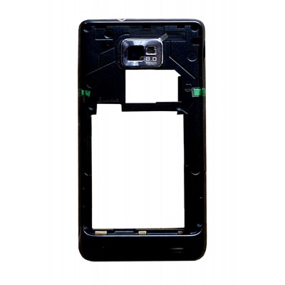 Lcd Frame Middle Chassis For Samsung I9105p Galaxy S Ii Plus With Nfc Black By - Maxbhi Com