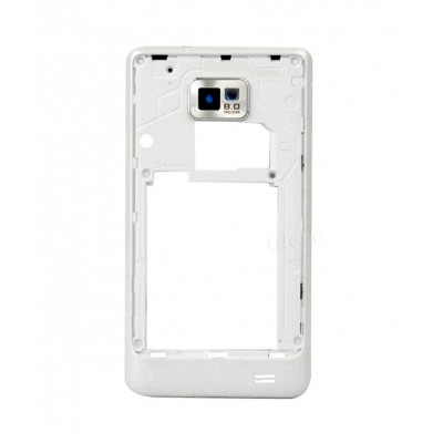 Lcd Frame Middle Chassis For Samsung I9105p Galaxy S Ii Plus With Nfc White By - Maxbhi Com