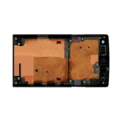 Lcd Frame Middle Chassis For Sony Ericsson Arc Hd Black By - Maxbhi Com