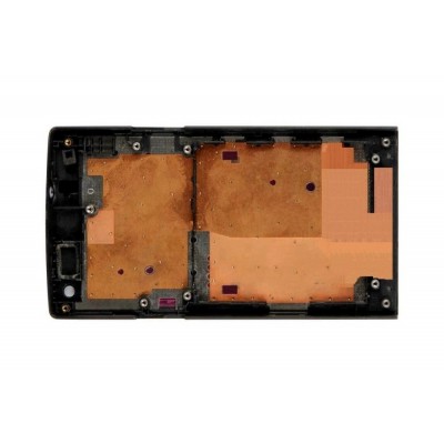 Lcd Frame Middle Chassis For Sony Xperia S Black By - Maxbhi Com