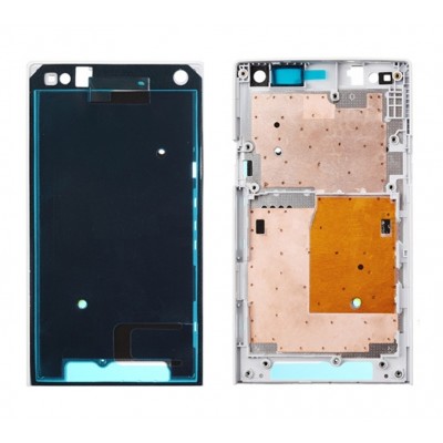 Lcd Frame Middle Chassis For Sony Xperia S Lt26i White By - Maxbhi Com