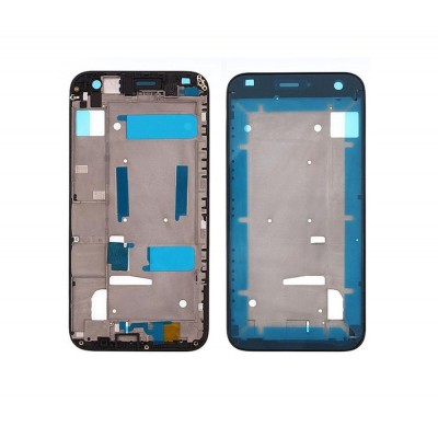 Lcd Frame Middle Chassis For Huawei Ascend G7 Black By - Maxbhi Com