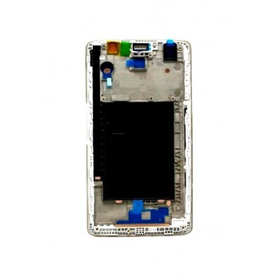 Lcd Frame Middle Chassis For Lg G4 Stylus White By - Maxbhi Com