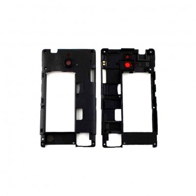 Lcd Frame Middle Chassis For Nokia X2 Dual Sim White By - Maxbhi Com
