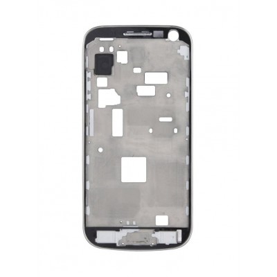Lcd Frame Middle Chassis For Samsung Galaxy S4 Mini I9195i Black By - Maxbhi Com