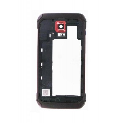 Lcd Frame Middle Chassis For Samsung Galaxy S5 Active Red By - Maxbhi Com
