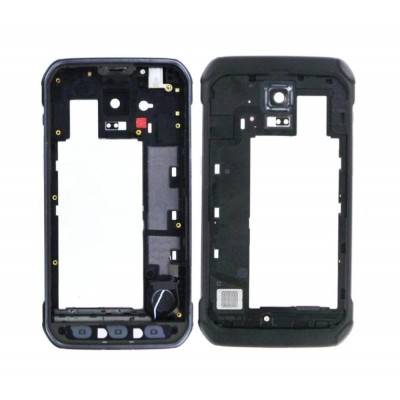 LCD Frame Middle Chassis for Samsung Galaxy S5 Active SM G870A Black by Maxbhi