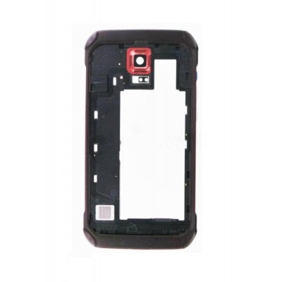 Lcd Frame Middle Chassis For Samsung Galaxy S5 Active Smg870a Red By - Maxbhi Com