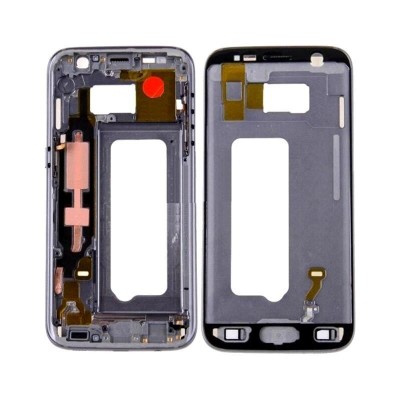 Lcd Frame Middle Chassis For Samsung Galaxy S7 Cdma Black By - Maxbhi Com