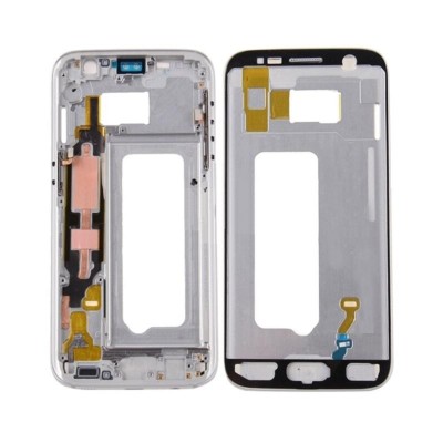 Lcd Frame Middle Chassis For Samsung Galaxy S7 Cdma Silver By - Maxbhi Com