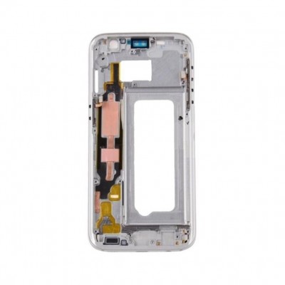 Lcd Frame Middle Chassis For Samsung Galaxy S7 Cdma Silver By - Maxbhi Com