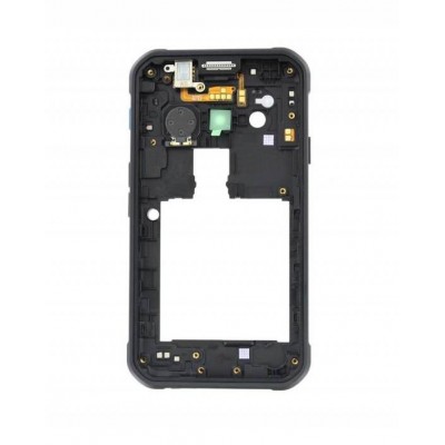 Lcd Frame Middle Chassis For Samsung Galaxy Xcover 3 Black By - Maxbhi Com