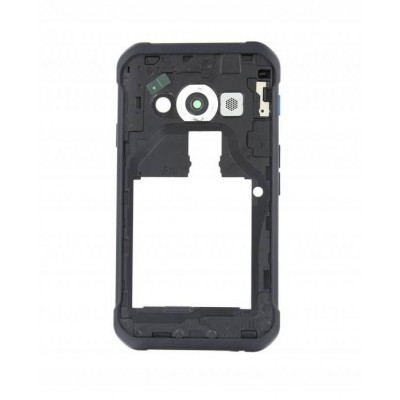 Lcd Frame Middle Chassis For Samsung Galaxy Xcover 3 G389f Black By - Maxbhi Com