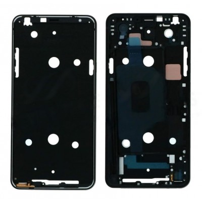 Lcd Frame Middle Chassis For Lg Q8 Black By - Maxbhi Com