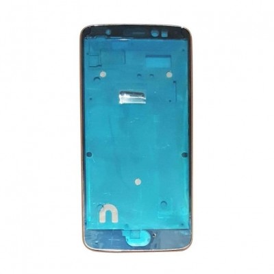 Lcd Frame Middle Chassis For Motorola Moto E4 Usa Black By - Maxbhi Com