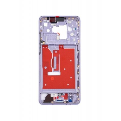 Lcd Frame Middle Chassis For Huawei Mate 30 5g Silver By - Maxbhi Com