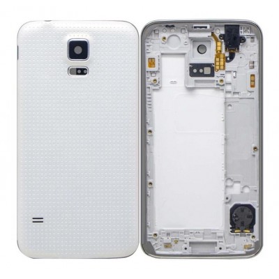 Full Body Housing For Samsung Galaxy S5 Smg900h White - Maxbhi Com