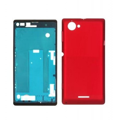 Full Body Housing For Sony Xperia L C2104 Red - Maxbhi.com