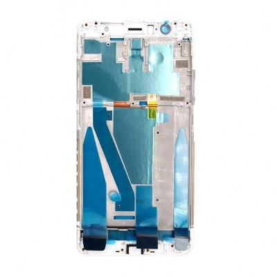Lcd Frame Middle Chassis For Lenovo K8 Plus 4gb Ram White By - Maxbhi Com