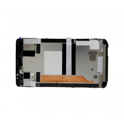 Lcd Frame Middle Chassis For Htc Hd2 Black By - Maxbhi Com