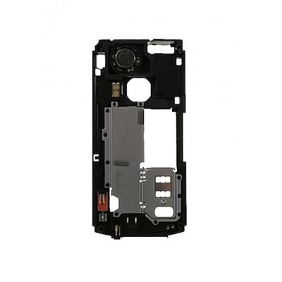 Lcd Frame Middle Chassis For Nokia N70 Musicedition Silver By - Maxbhi Com