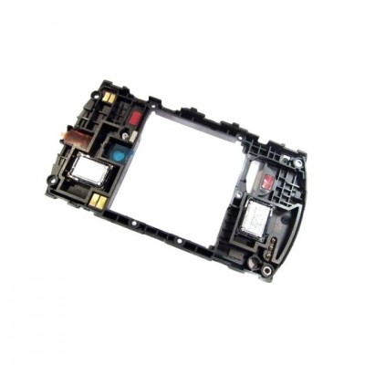 Lcd Frame Middle Chassis For Sony Ericsson Live With Walkman Black By - Maxbhi Com