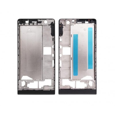 Lcd Frame Middle Chassis For Huawei Ascend P6 S Black By - Maxbhi Com