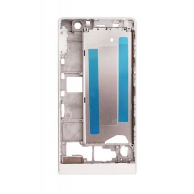 Lcd Frame Middle Chassis For Huawei Ascend P6 S White By - Maxbhi Com