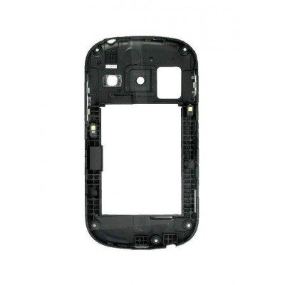 Lcd Frame Middle Chassis For Samsung Galaxy Fame Duos S6812 Black By - Maxbhi Com