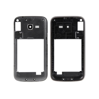 LCD Frame Middle Chassis for Samsung Galaxy Star Plus S7262 - Dual SIM Black