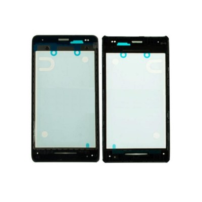 Lcd Frame Middle Chassis For Sony Xperia E1 Dual Black By - Maxbhi Com