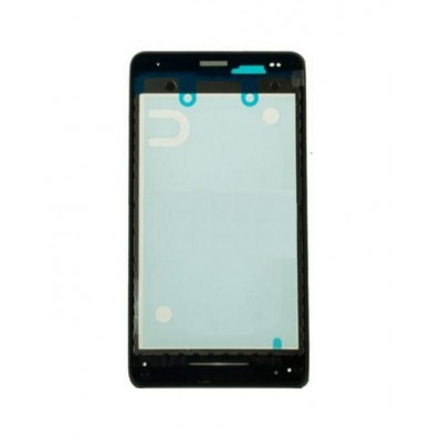Lcd Frame Middle Chassis For Sony Xperia E1 Dual Black By - Maxbhi Com