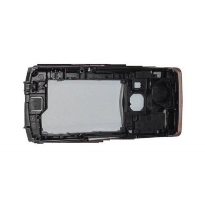 Lcd Frame Middle Chassis For Nokia N72 Pink By - Maxbhi Com