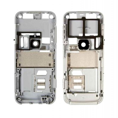 Middle For Nokia 6121 Classic Silver - Maxbhi Com